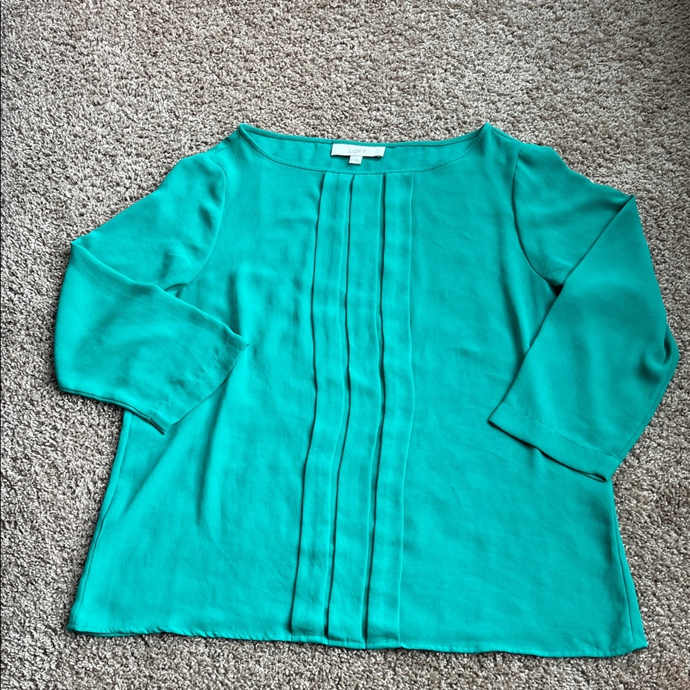LOFT Turquoise Blouse